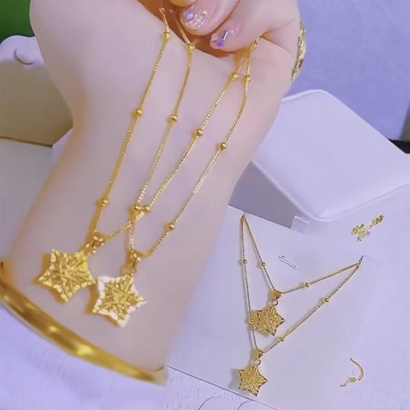 金色幸運星輕奢項錬