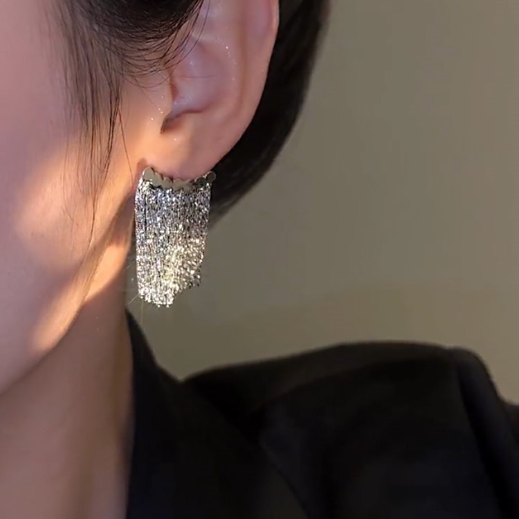 閃閃金色流蘇耳環 (Earrings)-FANYIACC