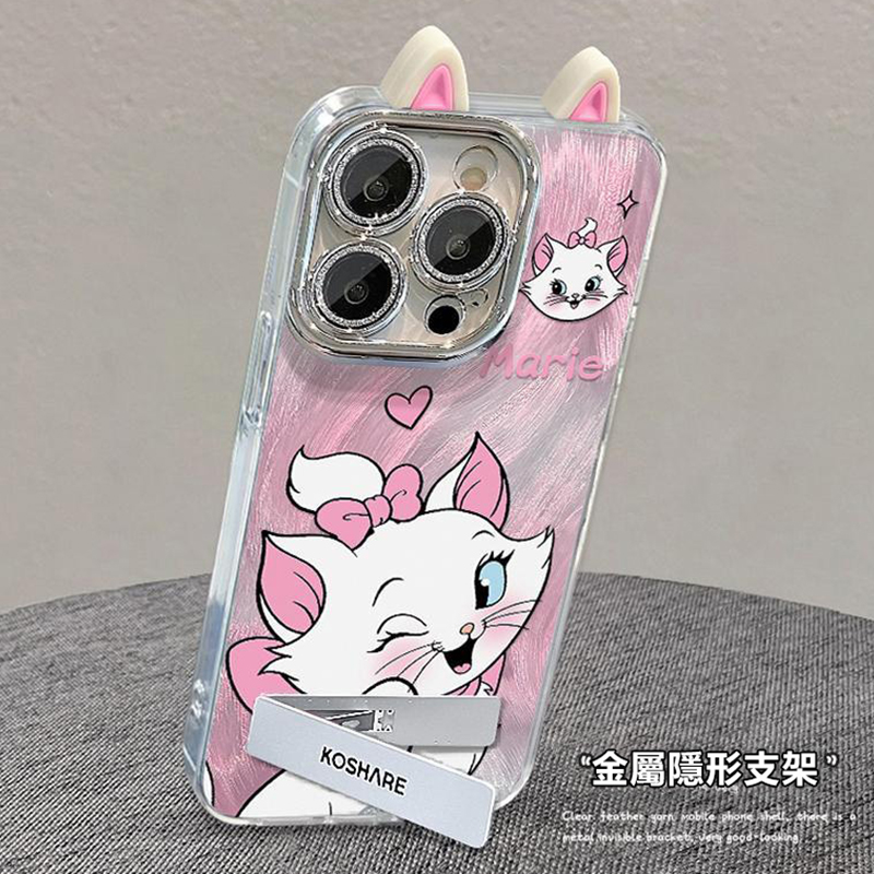 萌趣耳朵瑪麗貓手機保護殼