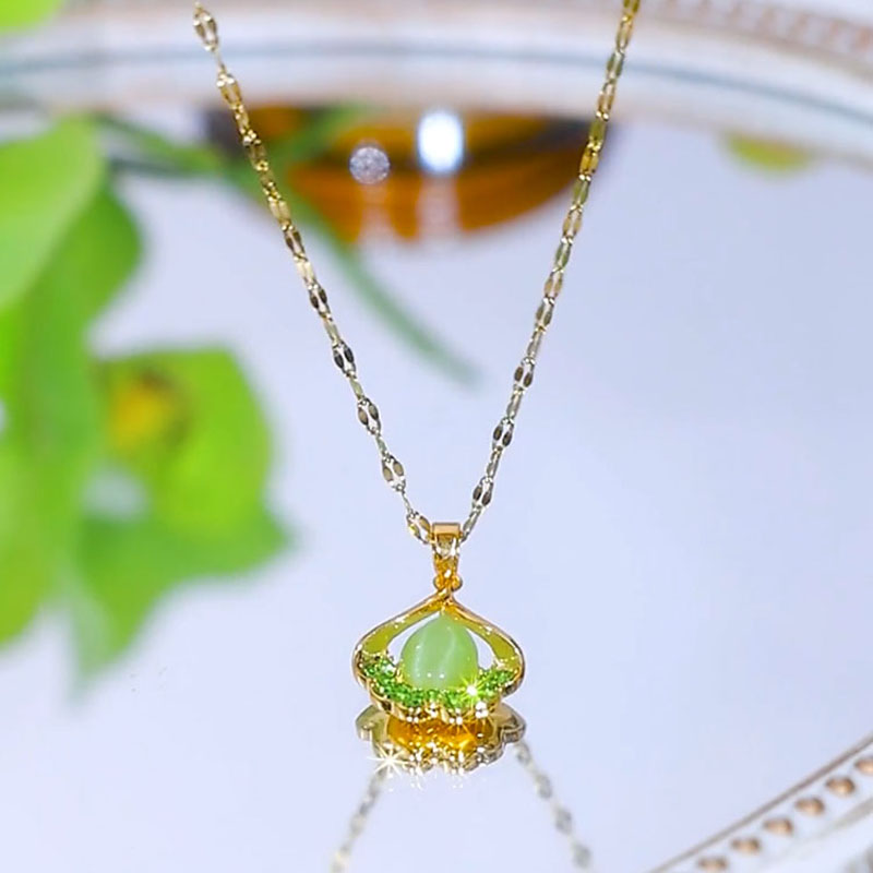 綠色葉子氣質項錬