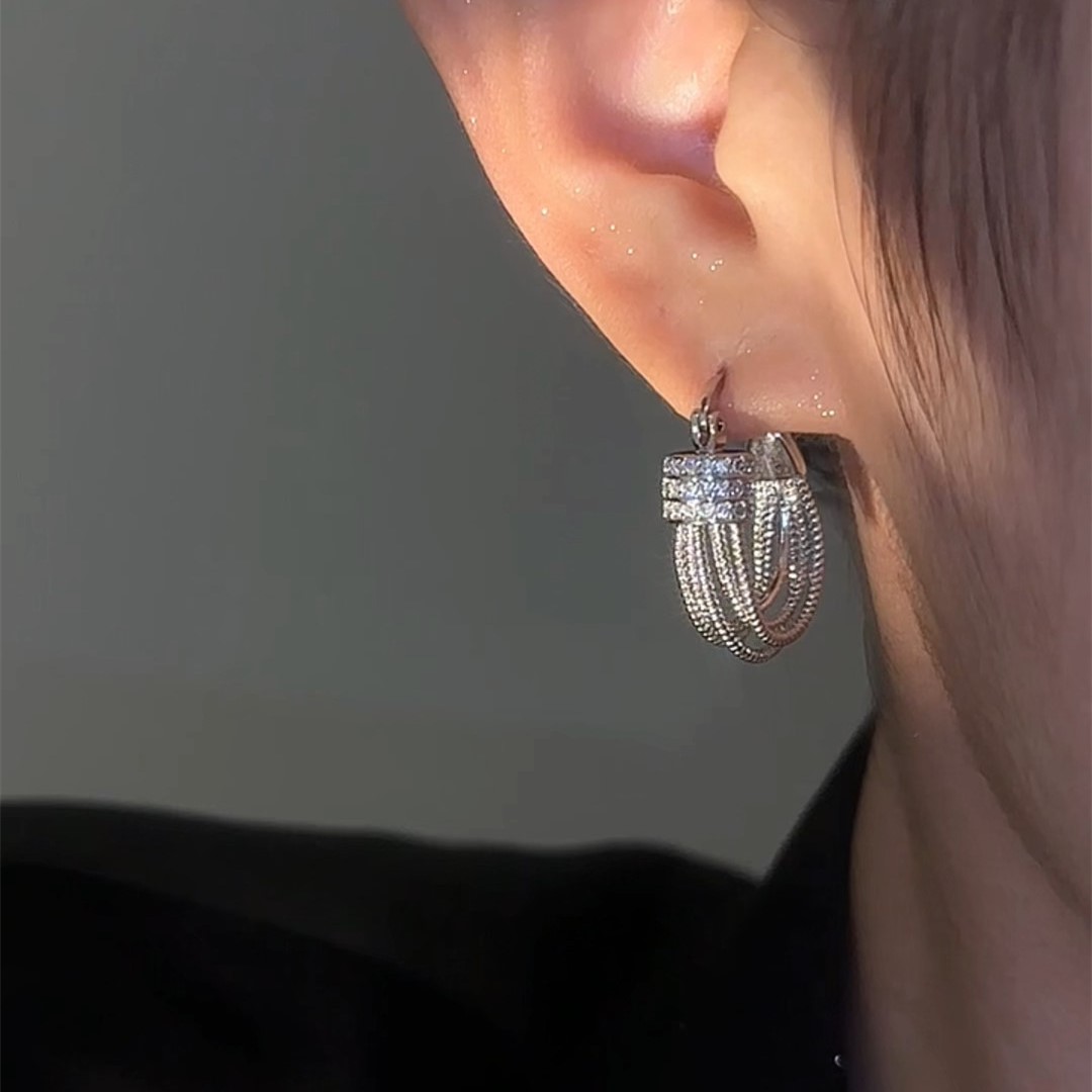 簡約百搭高級感耳圈耳環