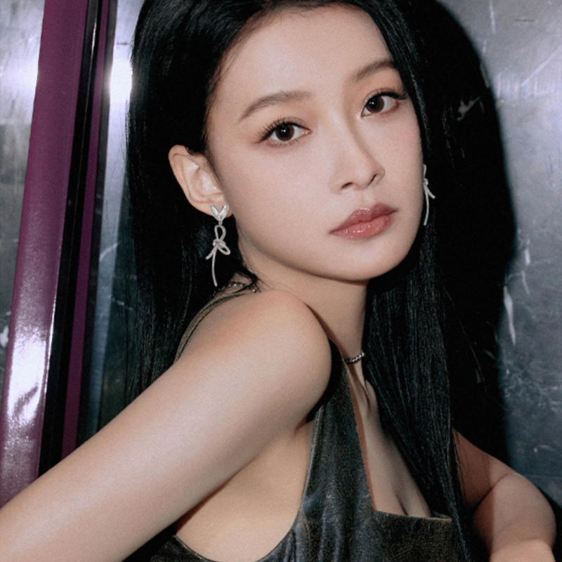 愛心蝴蝶結耳環