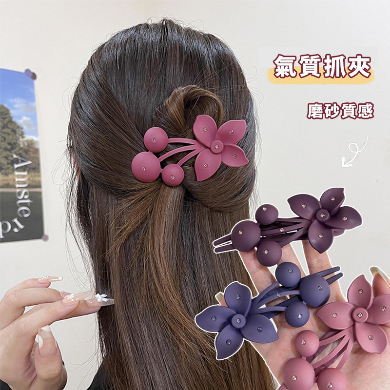 大號花朵洋氣抓夾 髮夾