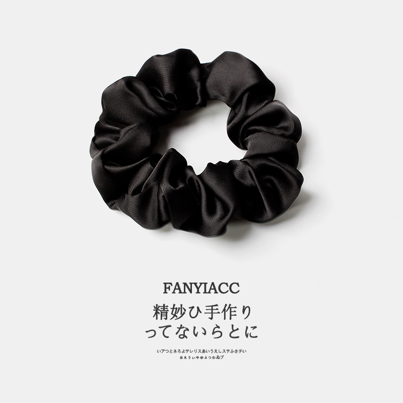 法式緞面大腸簡約髮圈