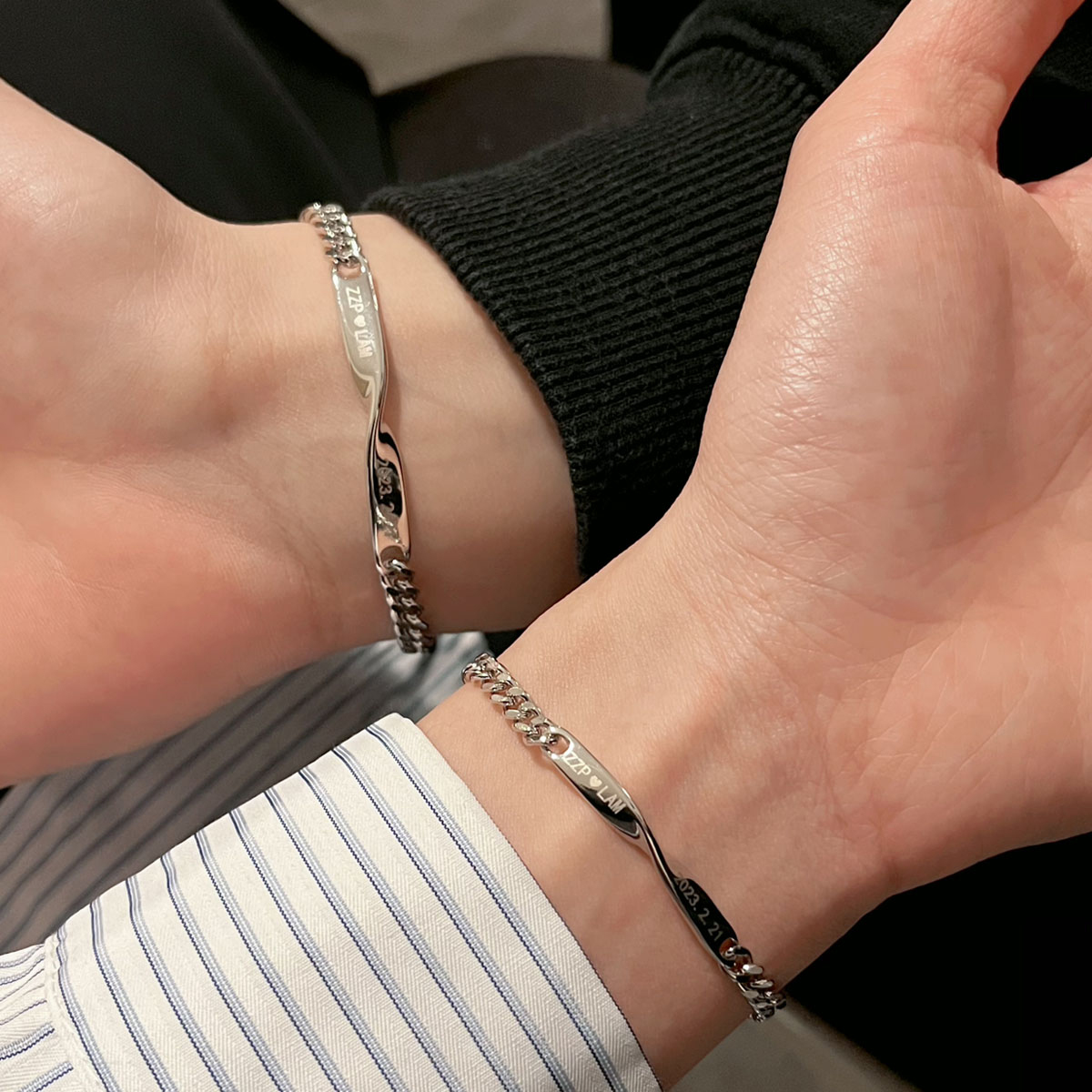 訂製款｜莫比烏斯情侶手錬紀念禮物送女友