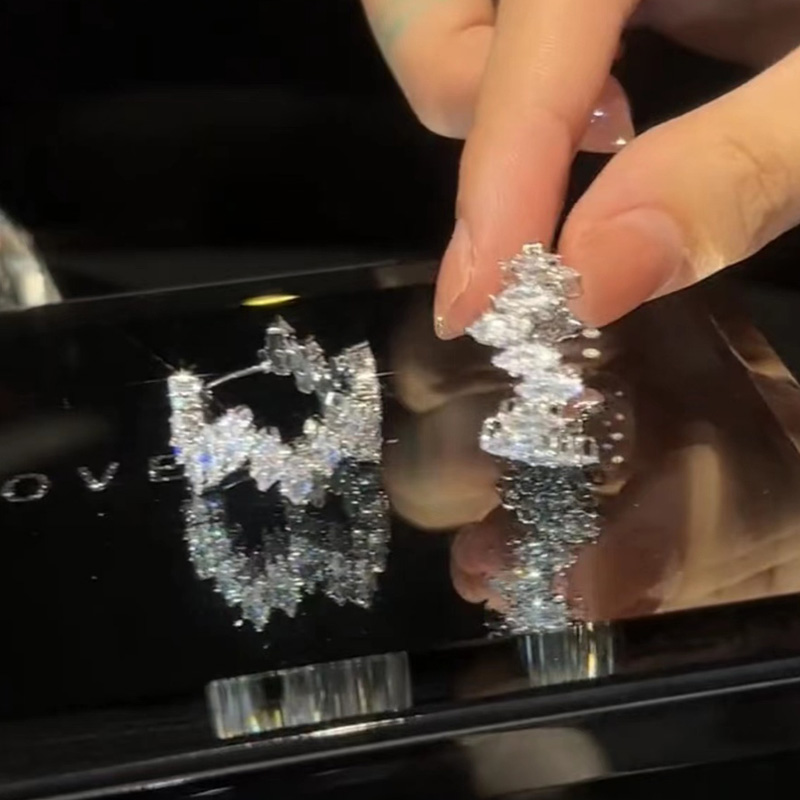 水晶之戀氣質圈圈耳環