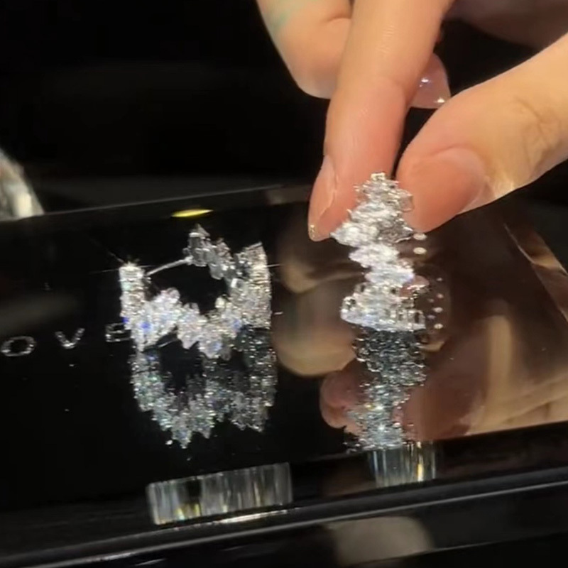 水晶之戀氣質圈圈耳環