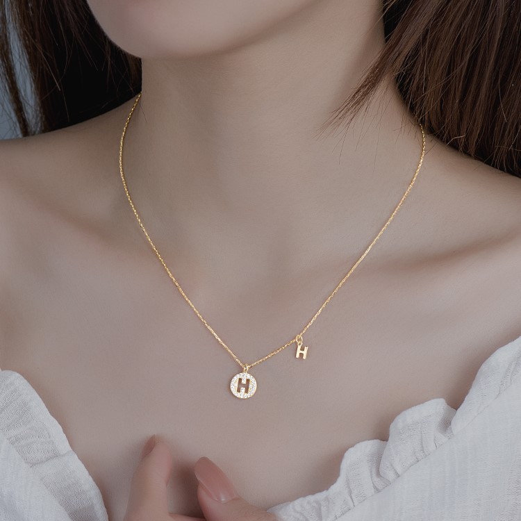 S925銀簡約26字母項錬