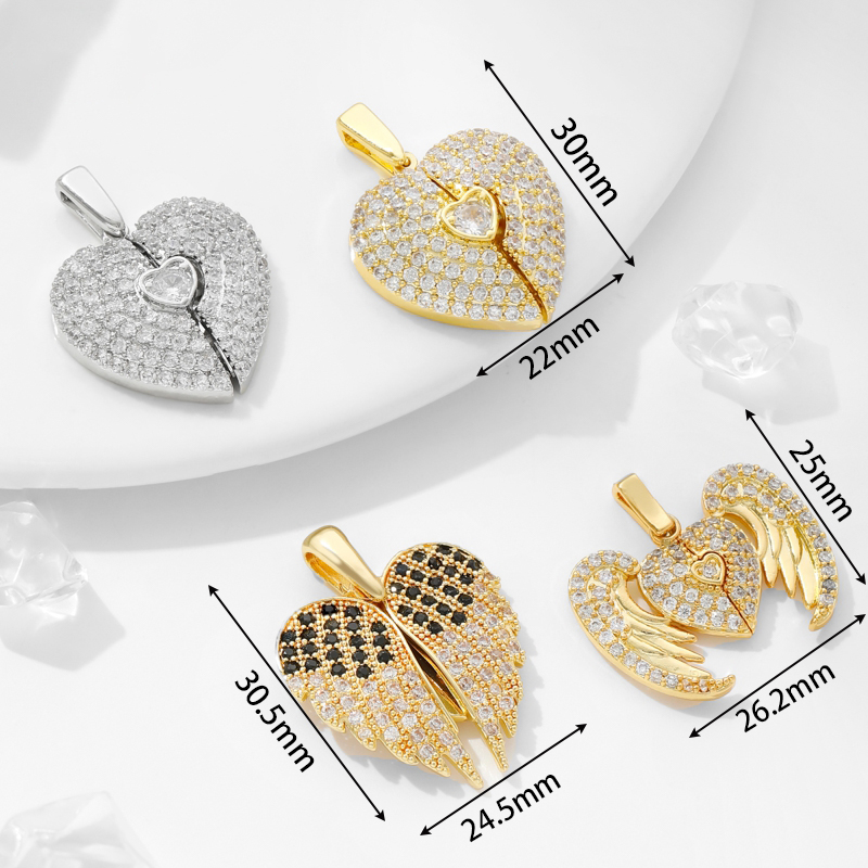 訂製款｜開合翅膀客製化愛心DIY項錬