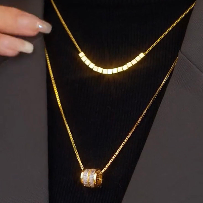 超閃小蠻腰雙層疊戴項鍊