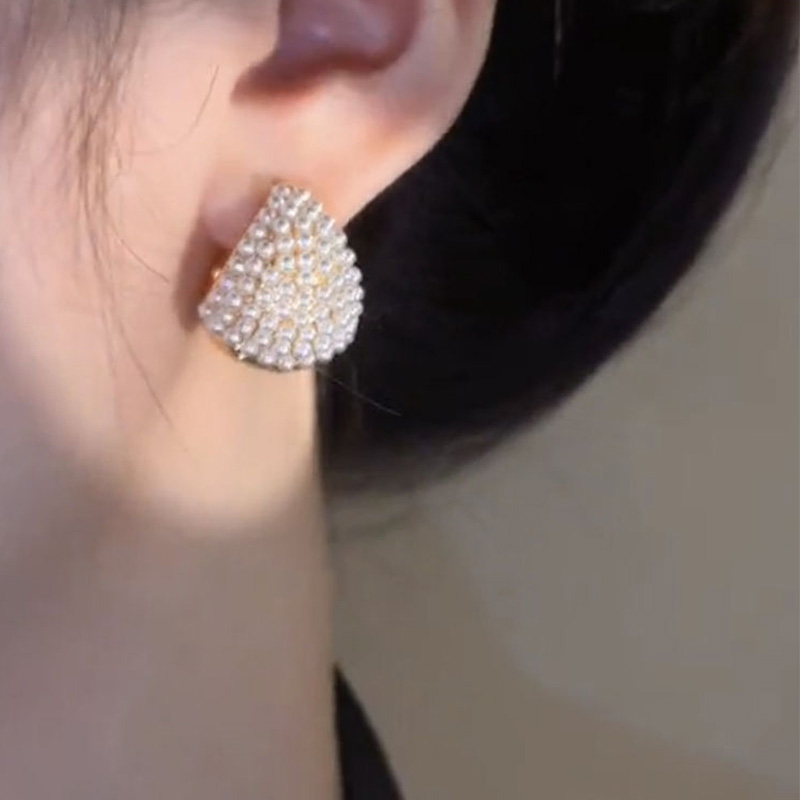 甜美菜籃子珍珠耳環