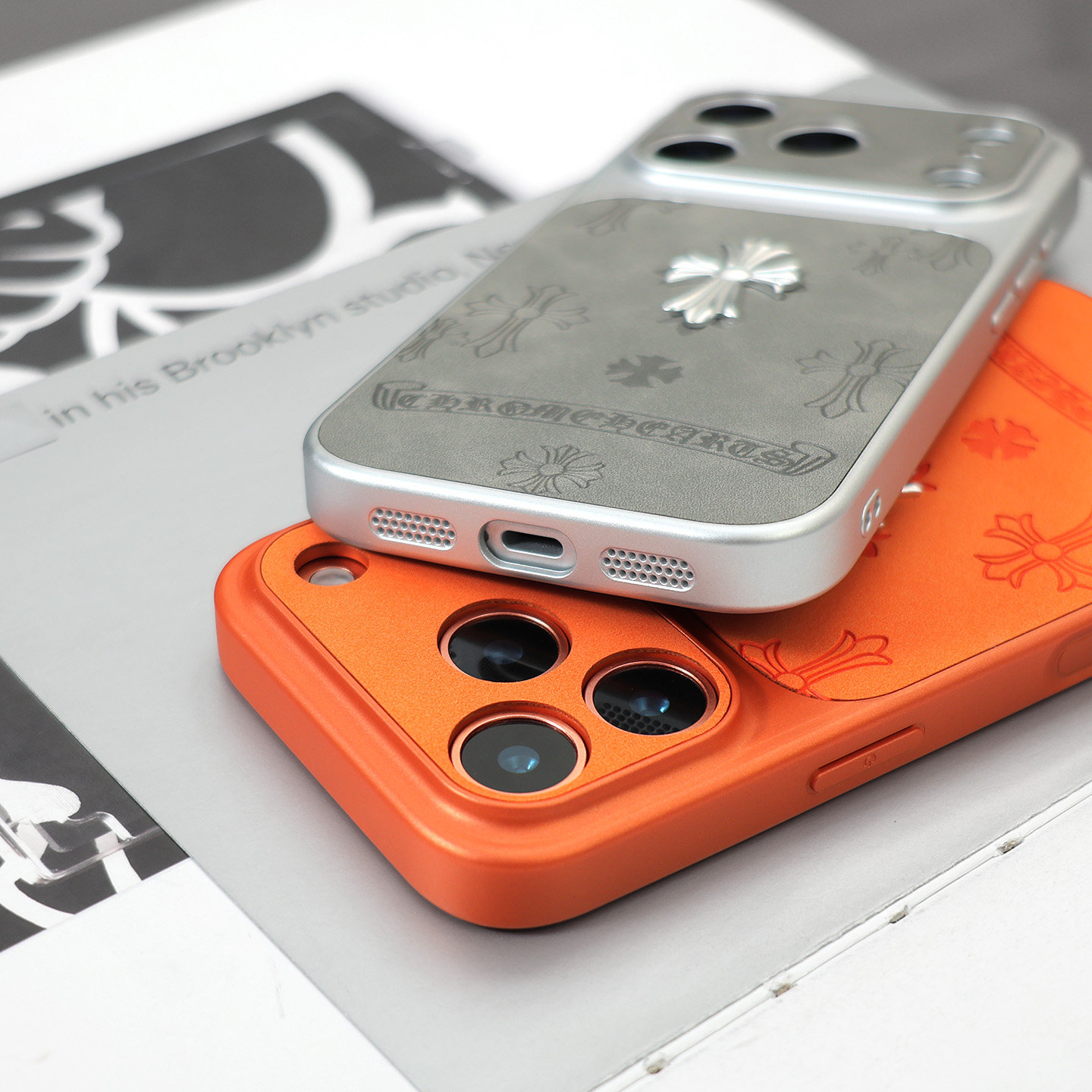 潮牌立體克羅心iphone蘋果保護殼