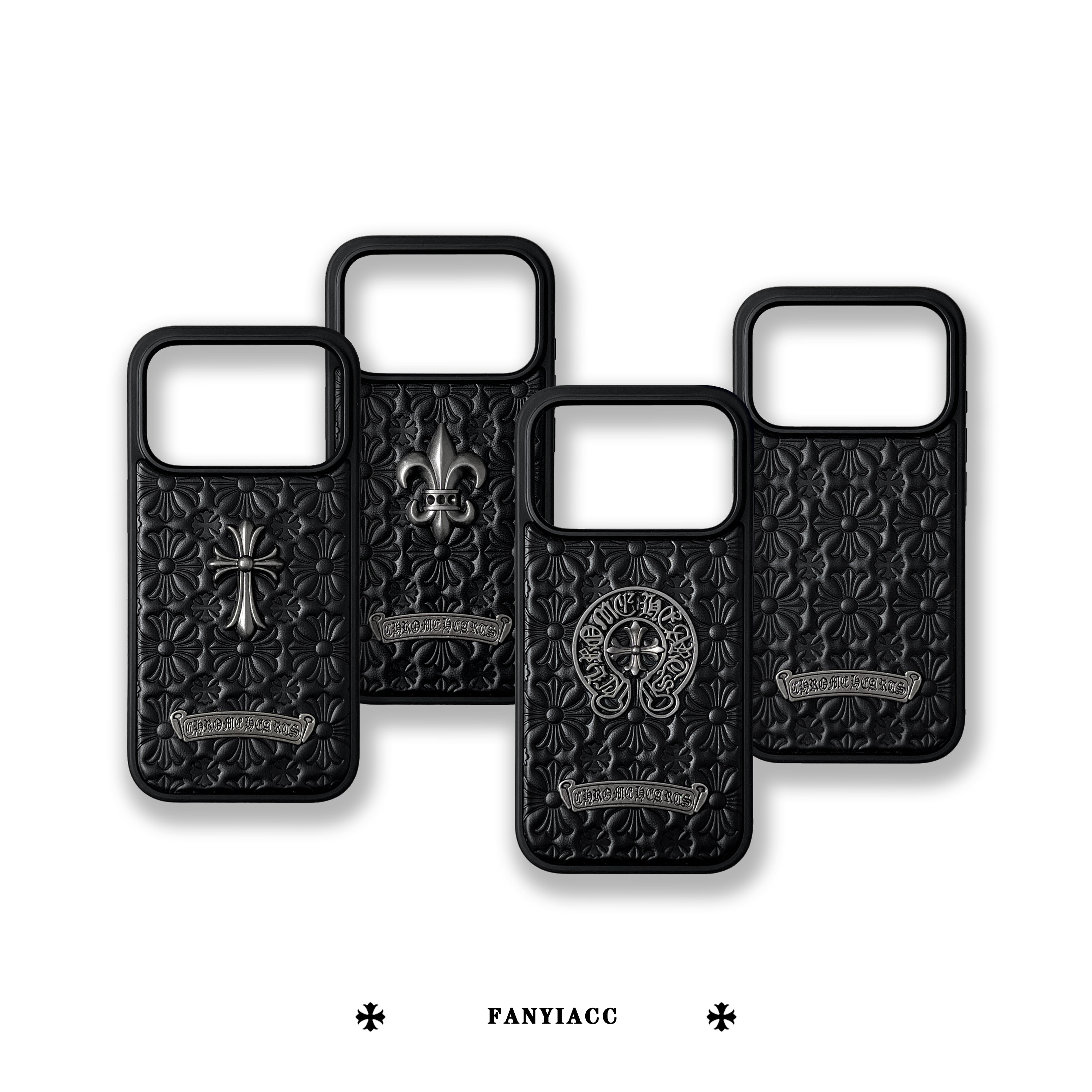 暗黑復古克羅心iphone保護殼