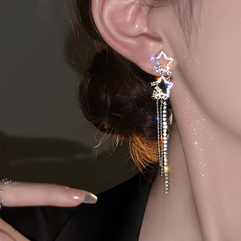 萬分心動★星星流蘇耳環