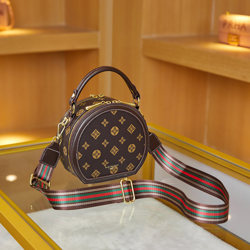 流行小圓包 印花手提包