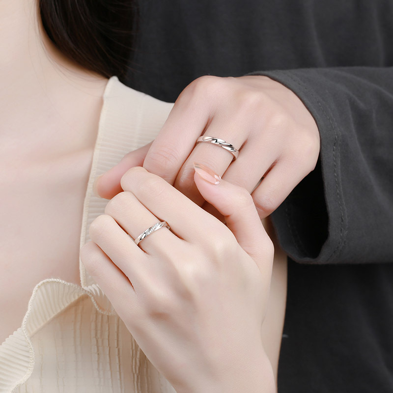 【💗520節日送禮】共渡愛河對戒💍一枚對戒相伴一生 【純銀】免費刻字✨