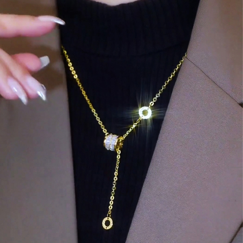 閃鑽純銀小蠻腰鎖骨項錬