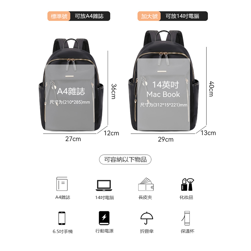 [Copy]後背包 大容量旅行休閒背包