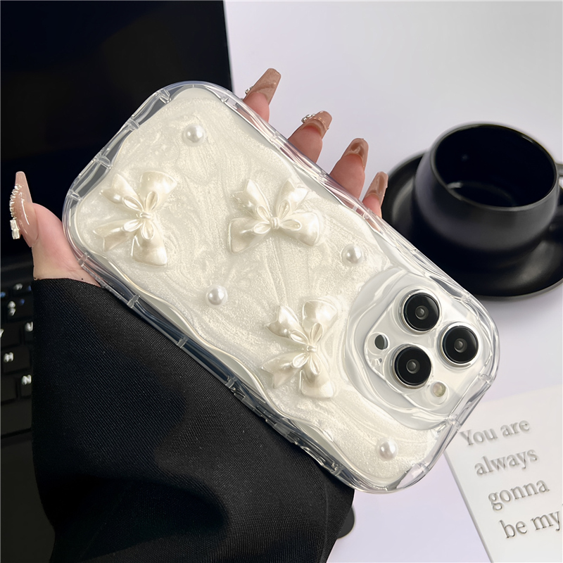 滴膠愛心蝴蝶結iPhone手機殼