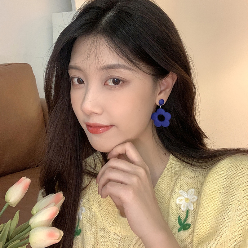 甜美氣質花朵蚊香盤耳夾