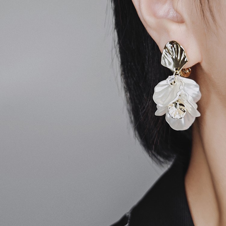 貝殼花瓣無耳洞耳夾