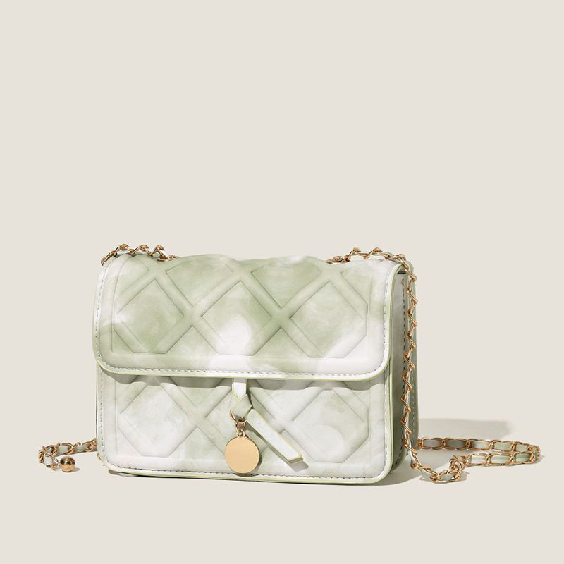 新款洋氣百搭錬條斜肩包 小方包