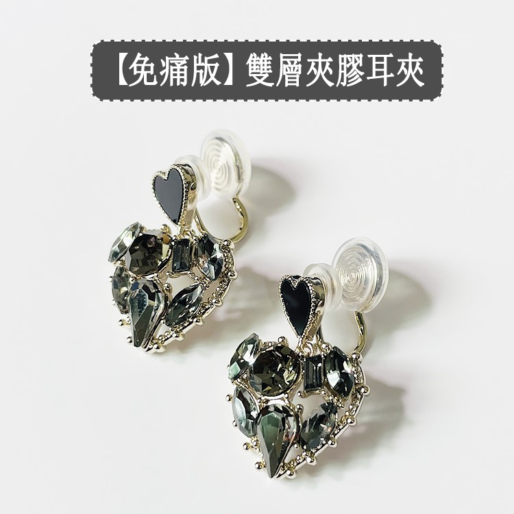 日韓愛心簡約復古耳環