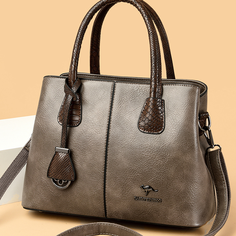 時尚單肩斜肩包牛皮手提包