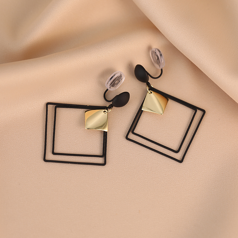 幾何顯瘦菱形氣質耳環