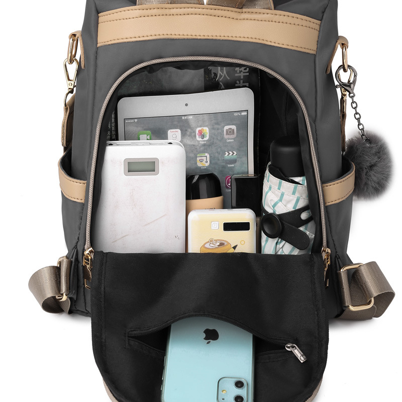 【沫緹甄選】2023新款女士雙肩包時尚簡約防盜旅行背包