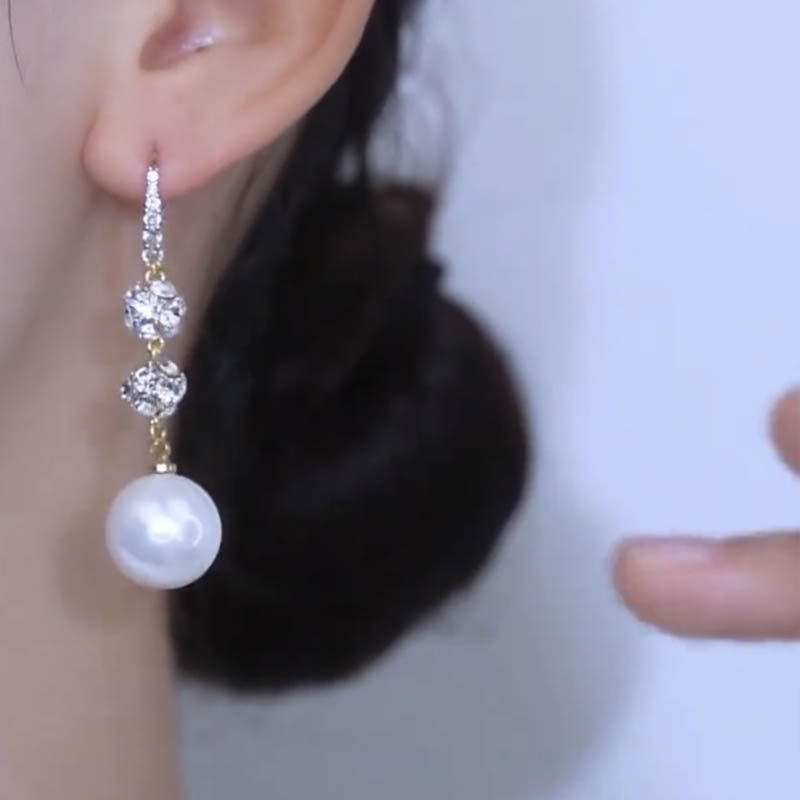 名媛氣質百搭珍珠耳環