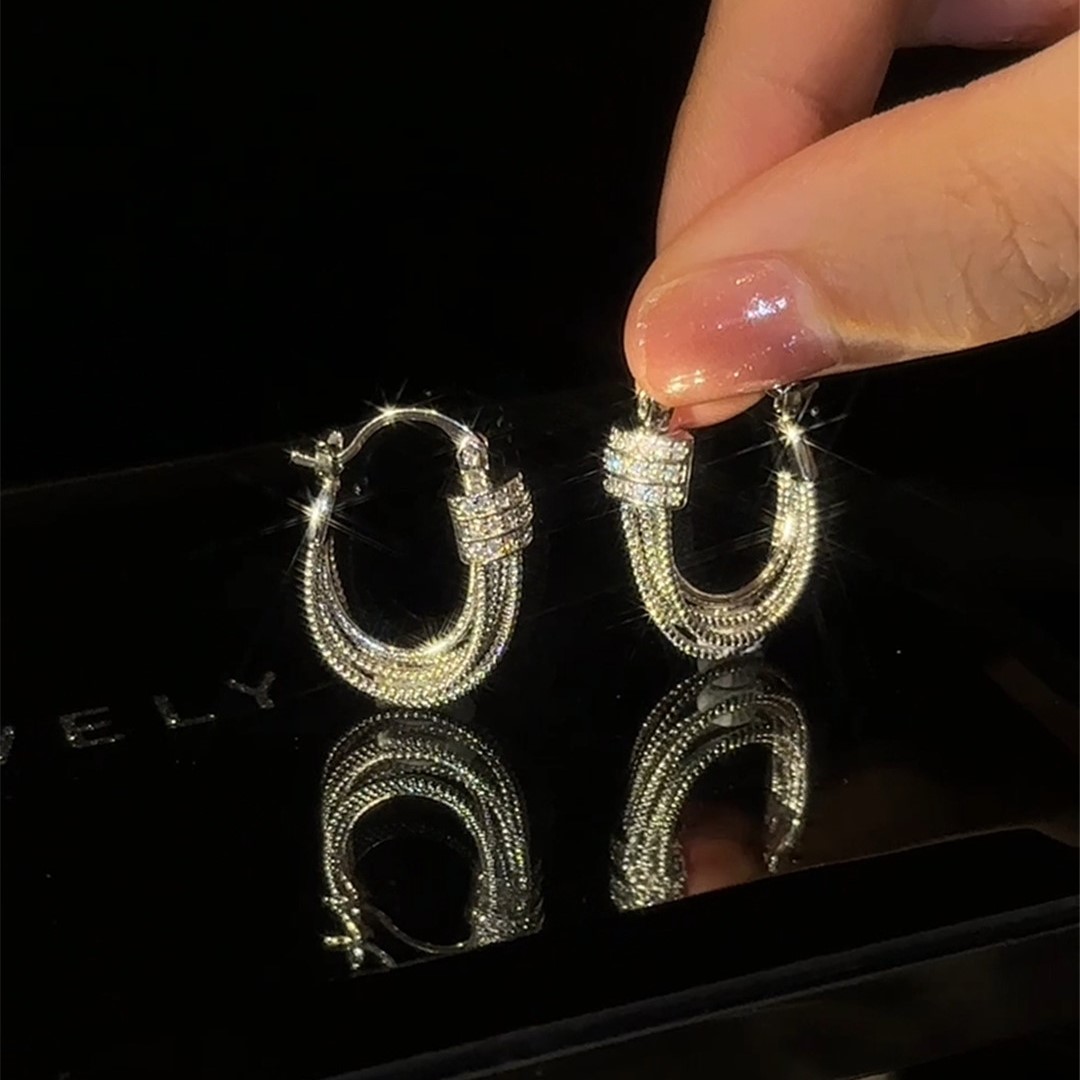 簡約百搭高級感耳圈耳環