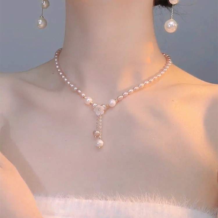 天然淡水珍珠頸錬