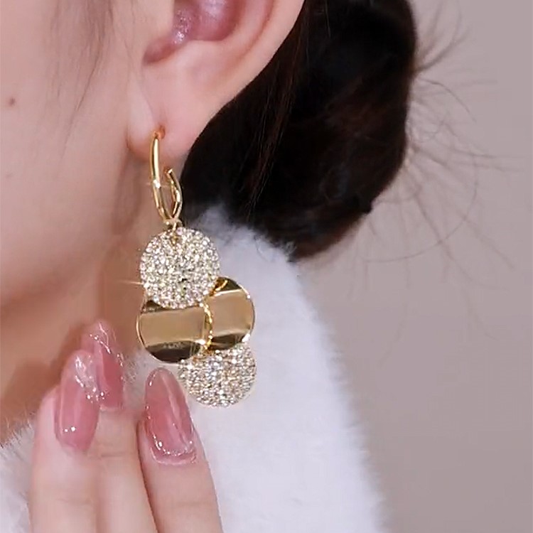 滿天星幾何流蘇耳環