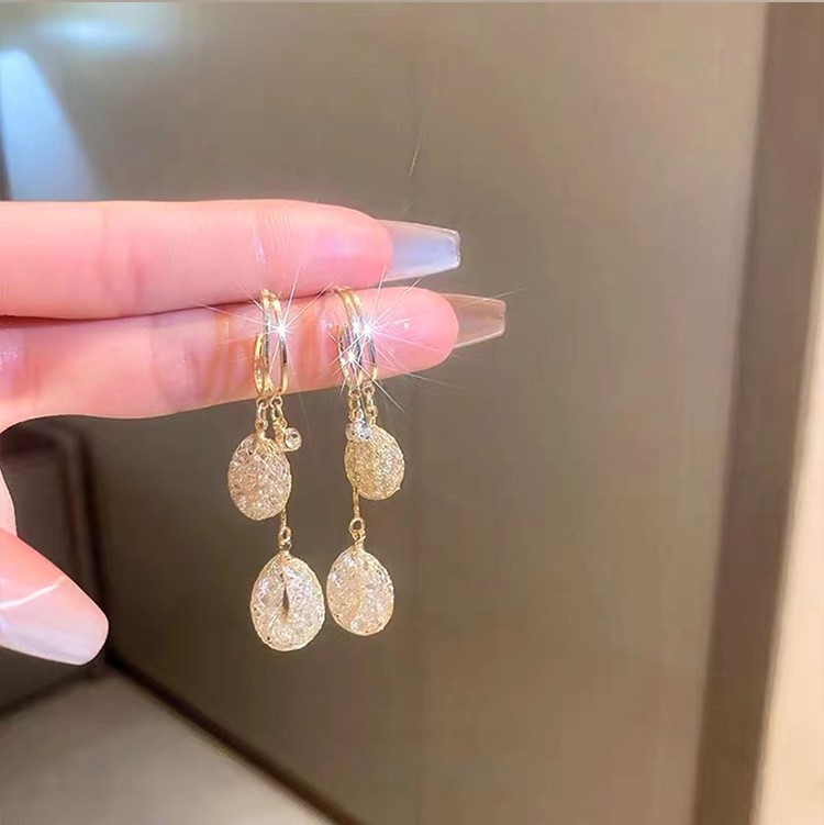 水晶流蘇耳環  -FANYIACC