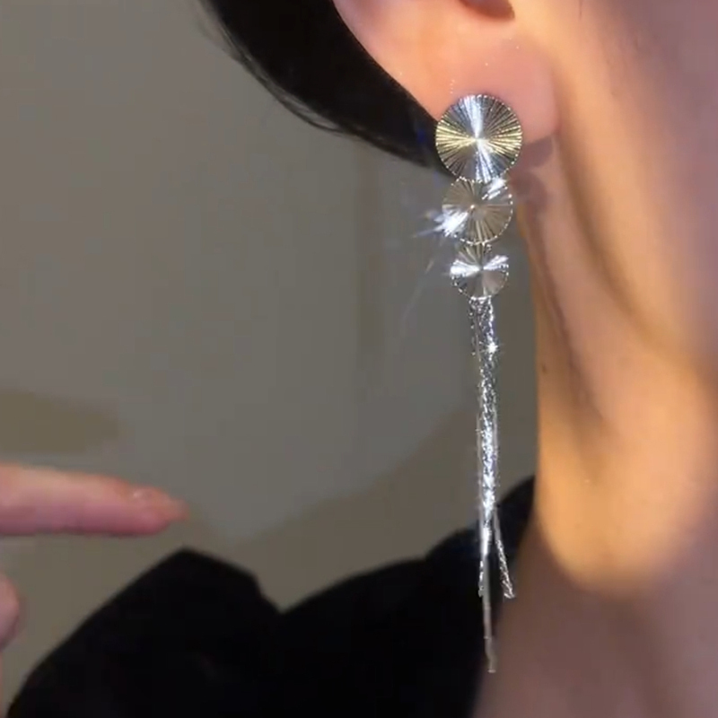 圓圈圈銀色氣質耳環