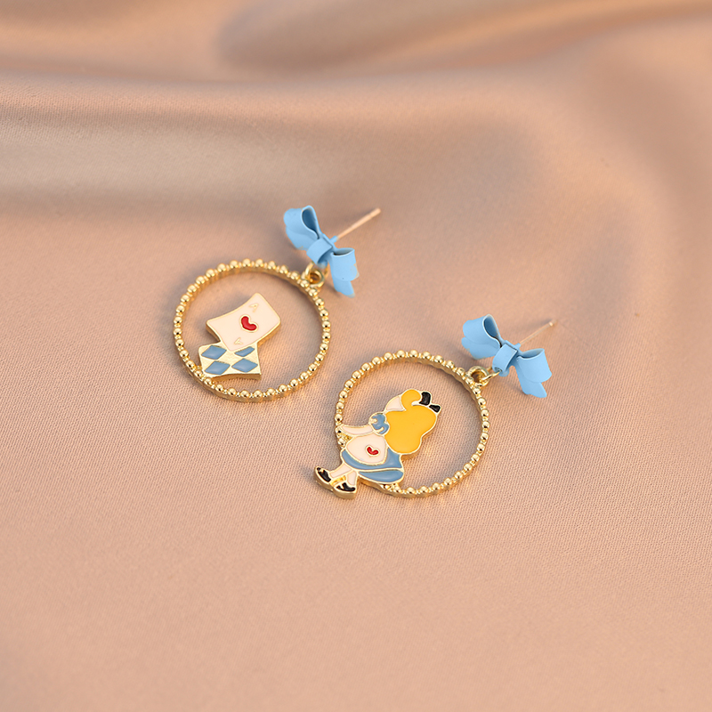 在逃公主蝴蝶結耳環