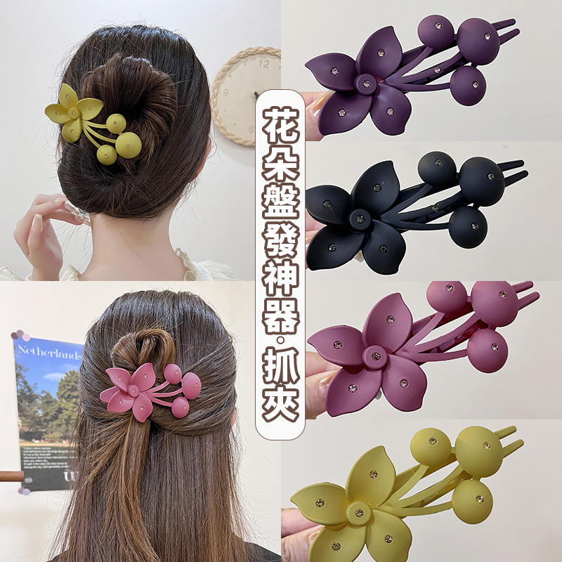 大號花朵洋氣抓夾 髮夾