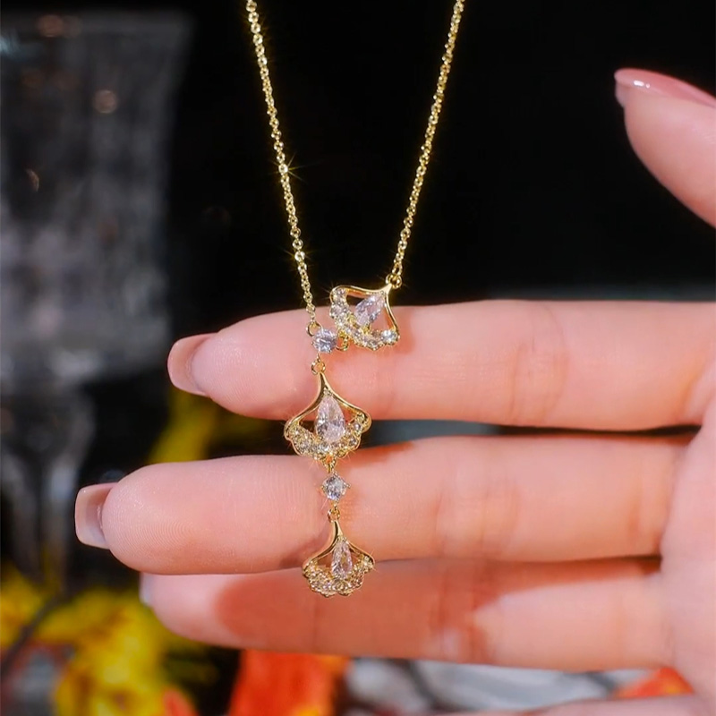 三生有幸銀杏葉項錬   