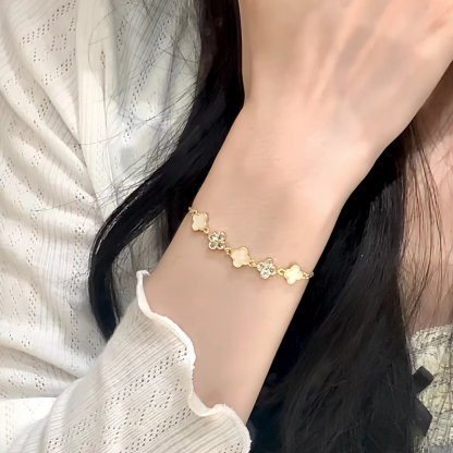 小眾精致幸運四葉草手錬