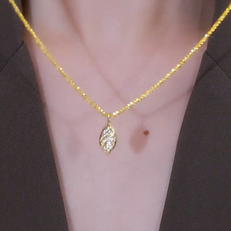 一夜暴富黃金疊戴碎銀子項鍊