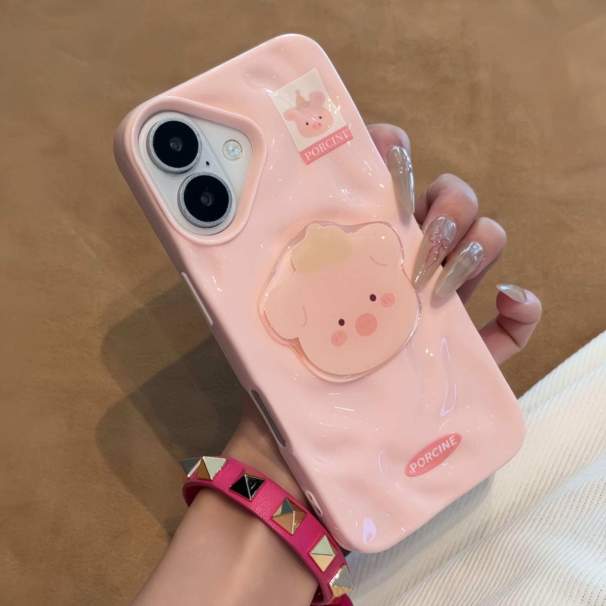 新款卡通褶皺軟殼 可愛iphone手機保護殼