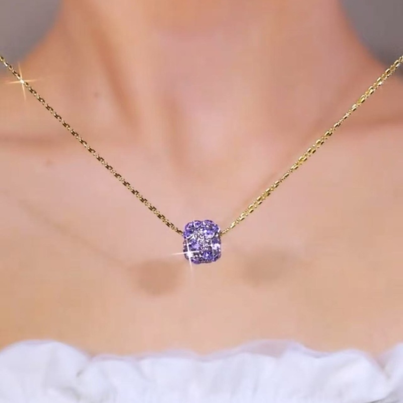 紫氣東來滿鑽球項鍊