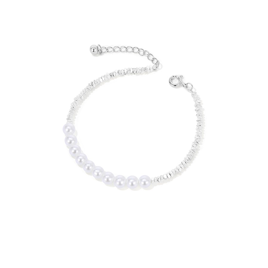 碎銀幾兩珍珠純銀手錬