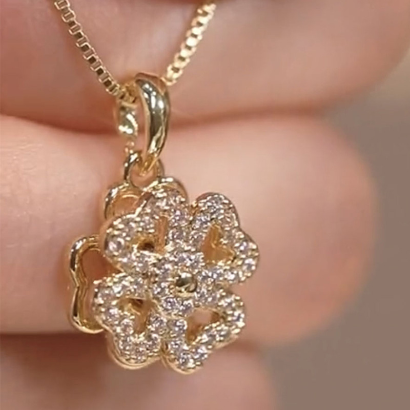 優雅氣質幸運草項鍊