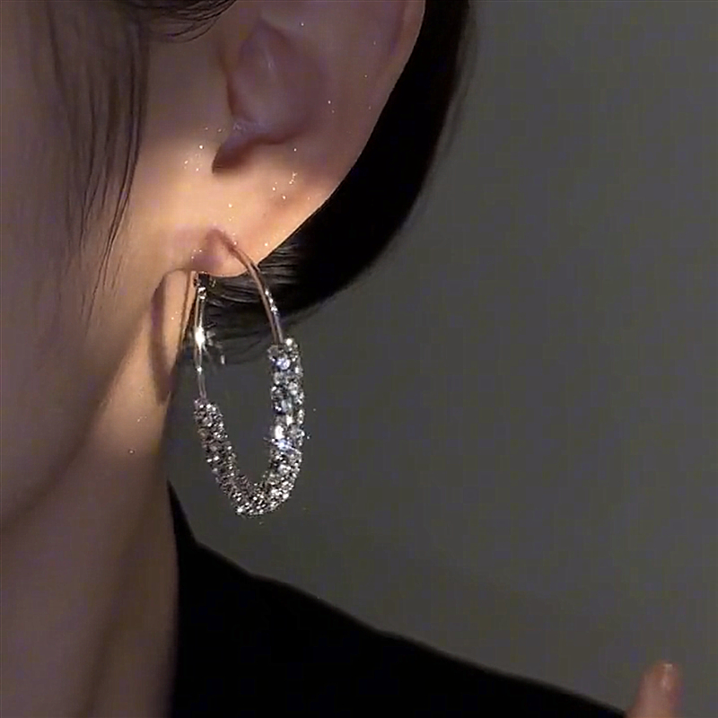 滿天星高級感圈圈耳環   