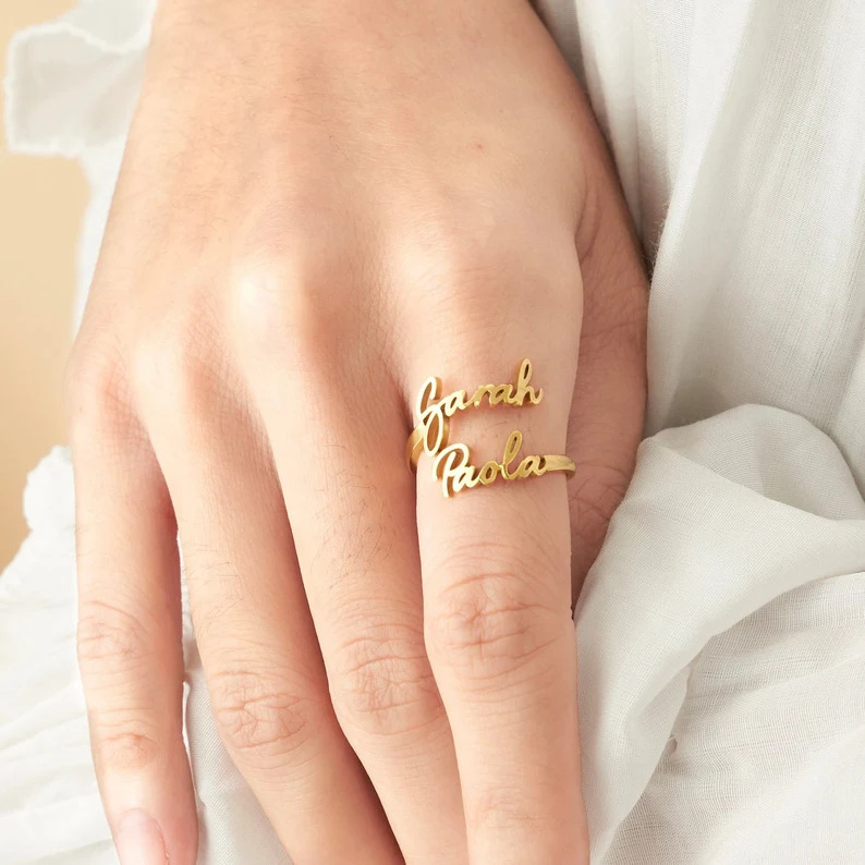 訂製款｜S925純銀客製化姓名戒指