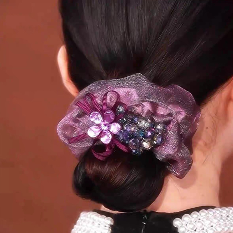 高級感水晶氣質高彈性發繩