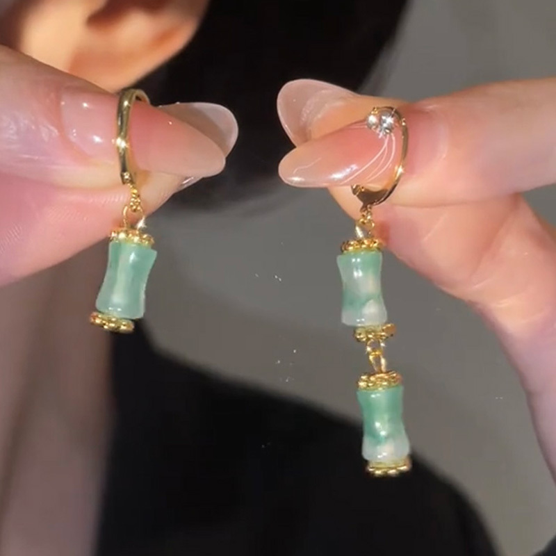 小香風不對稱竹節耳環-FANYIACC