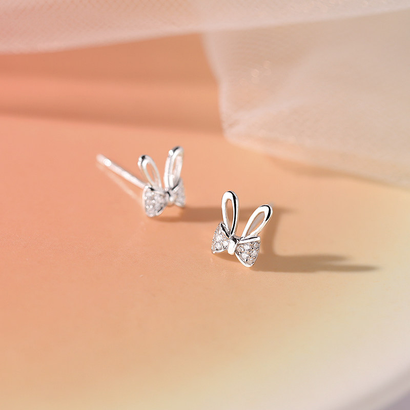 可愛乖巧精緻兔子耳環